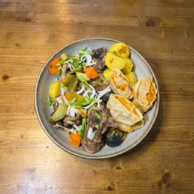 Stone-Grilled Lamb Chops (Khorkhog).