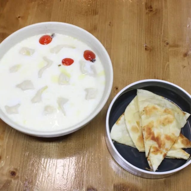 Milk Tea with Dumplings.